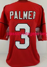 Men Women Youth Carson Palmer Custom Sewn Red Football Jersey XS-5XL 6XL