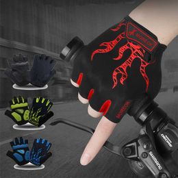 MOREOK Cycling Gloves Half Finger Mens Women's Summer Bike Bicycle Gloves Breathable Lycra Sport Mountain Bike Gloves H1022