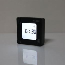 Timers Multifunctional DIY Time Management Pomodoro Timer Creative Square Alarm Clock Vibration Flashing Backlight Reminder