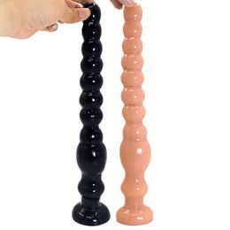 NXY Dildos Anal Toys Long Pull Bead Plug for Men and Women Masturbation Fun Products Simulation Penis Expansion Backyard Husb Wife 0225