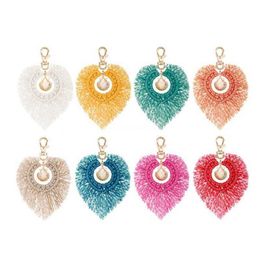 Shell Tassel Key Chain Handmade Bohemia Luxury Keychain for Bag Backpack Girls Dropship G1019