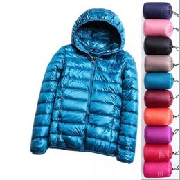Plue Size 4XL Duck Down Jacket Women Ultra Light Feather Plu's Overcoat Windbreaker Coats 211013