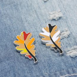 Pins, Brooches Enamel Plant Leaves Specimen Pins Leaf Cartoons Lapel Pin Shirt Badge Trendy Backpacks Jewellery