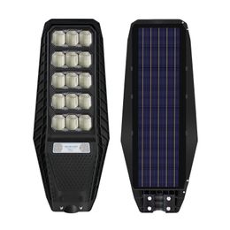 Edison2011 High Quality 100W 200W 300W All in One Solar Street Light Radar Sensor Waterproof Outdoor Security Light with Pole and Remote