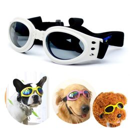 -Abbigliamento per cani Occhiali da sole imbottiti regolabili Occhiali da sole Goggles Accessori per animali domestici pieghevoli per cani medi occhiali da moto Sostruistri PARA PERROS