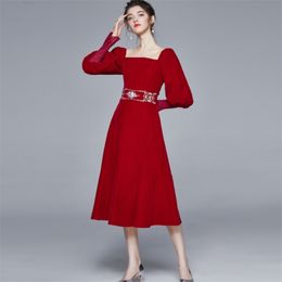 Autumn Long Sleeve Bodycon Midi Pencil Dress Vestidos Sexy V-Neck Office OL Work Print High waist slim party 210519