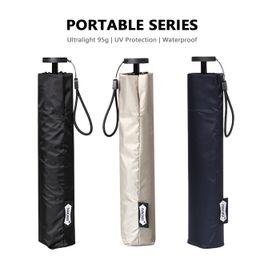 Parachase 95G Ultralight Sun Umbrella Portable Anti UV Travel Folding Umbrellas Rain Women Simple Light Parasol 6 Ribs UPF50+