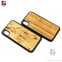 2021 Fashion Blank Wood TPU Custom Design LOGO Phone Cases Shockproof For iPhone 7 8 Plus 11 12 Pro Xs Max