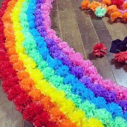 10 4 inches 10 cm Tissue Paper Pom Poms Flowers Balls baby Shower Party Decoration pompoms pompom ball festival Mariage Y0630