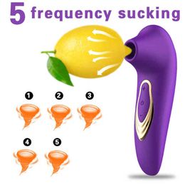 NXY Vibrators Rose Sucker 5 Frequency Sucking Honey Bean Massage Stick Female Clitoris Provocation Stimulation Orgasm Masturbation Fun Products 0208