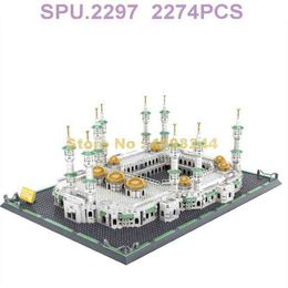 6220 2274pcs World Great Architecture S Arabia Grand Mosque Of Mecca Building Blocks Toy Y1127