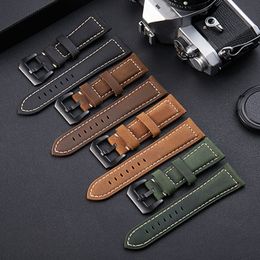 Genuine Leather Band for Samsung Galaxy Watch 42mm 46mm Gear S3 Huawei GT 2 Sport WatchBand Quick Release 20mm 22mm