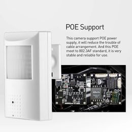 POE Audio 940nm Invisible IR H.265 3MP IP Camera 1296P / 1080P PIR LED Indoor Security CCTV System Video Surveillance HD Cam P2P