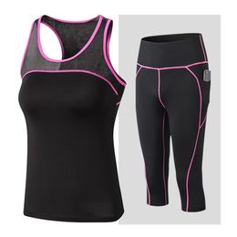 Women Yoga Set Quick Dry 2 Piece Suit Female Outdoor Sportswear Fitness suit Plus Size Sport Workout for woman 210802