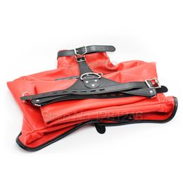 Synthetic Leather Straitjacket BDSM Adult Games Straight Jackets Adjustable Fetish Harness Body Bondage sexy Toy For Women and Men