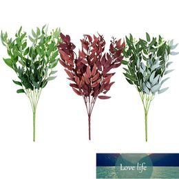 Decorative Flowers & Wreaths 52.5cm Artificial Willow Leaves Branch Fake Plant Silk Leaf Forks For Wedding Party Home Vase Decoration DIY Fa