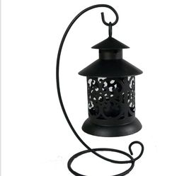 6pcs Wedding Festival small house wrought iron candlestick Creative european-style storm lantern home decor candle holders crafts ornament