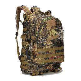 Outdoor Bags 40L Military Tactical Bag Army Molle Backpack Camping Rucksack Travel Trekking Hunting Mochila Large Capacity Camo