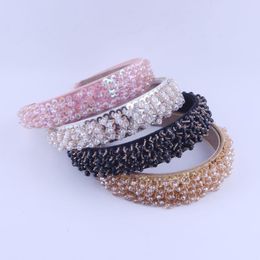 Hair Clips & Barrettes Fashion Simple Crystal Rice Bead Scale Casual Hoop Lady Travel Street Shooting Gift Accessories 819