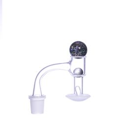 Quartz Banger 14mm 19mm male joint with two chutes bottom white other smoking accessories for bong dab rig
