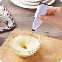NEWElectric Egg Beater Tools Coffee Automatic Milk Frother Foamer Drink Blender Hand Held Kitchen Stirrer Cream sea shipping EWB7186