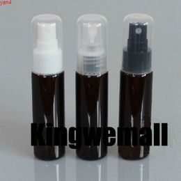 300pcs/lot PET Small ATOMIZERS 30ml Perfume Spray Brown Plastic Bottles with Full Cover For Cosmetic Packaginggoods