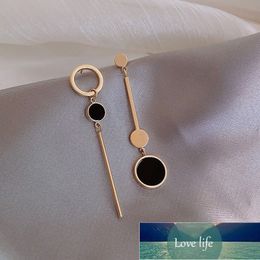 Fashion Asymmetric Korean Style Popular Design Long Earrings Hollow Circle Metal Round boucles d'oreilles pendantes Jewellery Gift Factory price expert design