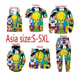 2022 New cartoon looney tunes Printed Fashion 3D Men/Women Cool Pattern Sweatshirt/T-shirt/hoodies/Vest/Pants/Shorts