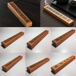 Bamboo Wood Incense Burners Holder Incense Stick Ash Burner Wooden Incense holder Burner Joss insence burner Decoration for home