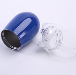 Sippy Cup Egg Mug Toddler Tumbler 2-Function 10oz 304 Stainless Steel Insulated Vacuum Double sea shipping ZZE5334