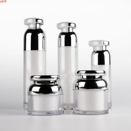 300pcs/lot 30g 50g 30ml 50ml Acrylic Cosmetic cream Jars Pot Eyeshadow Makeup Face Cream Container Bottle Fashion Designgood qualty