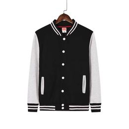 Men's Jackets Winter Men Jacket High Street Hip Hop Baseball Uniform Sweater Plus Fleece Thick Work Team Mens Fashion Clothing Trends