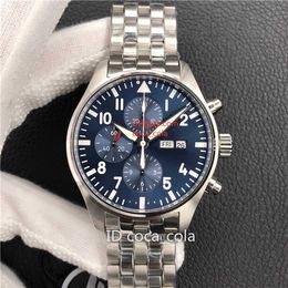 Fashion waterproof 3777 mens Watches 43*15mm Top class Asia-7750 movement fine steel watch case Wristwatches