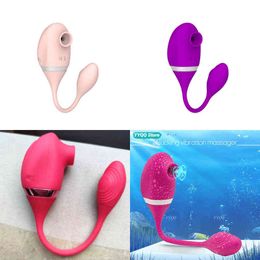 Nxy Sex Toy Vibrators Female Clitoris Stimulator Sucking Vibrator with Suction Cup Wireless Remote Control Massager Flirt Anal Device 1218