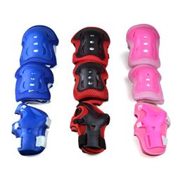 6pcs Kids Inline Roller Skating Knee Elbow Wrist Protection Pad Outdoor Sports Safety Guard Protective Gear & Pads