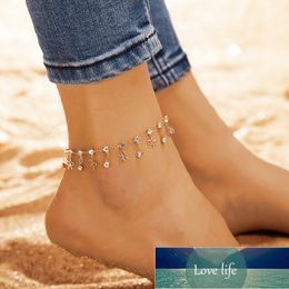 Boho Foot Circle Chain Ankle Summer Bracelet Pendant Charm Sandals Barefoot Beach Foot Bridal Jewellery