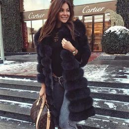Real fur Real Fur Coat Women Natural Real Fur Jackets Vest Winter Outerwear Women Clothes 211129