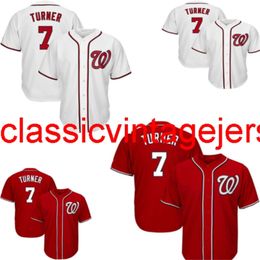 Men Women Youth Trea Turner #7 2019 World Series Champions Baseball Jerseys Embroidery Custom Any Name Number XS-5XL 6XL