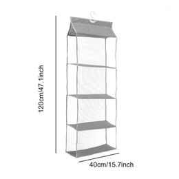 Storage Bags 2/3/4 Pockets Handbag Hanging Organiser Dust-proof Purse Tote Bag Clothes Closet Rack