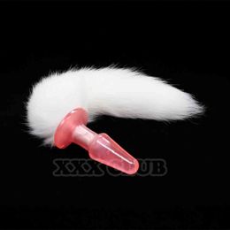 NXY Cockrings Anal sex toys Thierry Fetish Silicone Cat Fox tail with butt plug Dildo Sex for women men masturbation Adult game costume roleplay 1123 1124