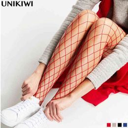 Chic Women's Tights Colorful Fishnet Stockings.Sexy Ladies Hollow out Mesh Fishnet Pantyhose Female Club Party Hosiery.9 Colors Y1130