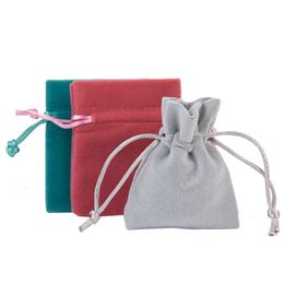 Velvet Bag 7x9 cm Drawstring Pouch Christmas/Wedding Pouches Gift Bags High Quality Jewelry Organizer 50pcs