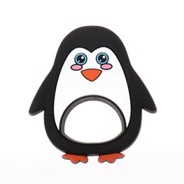 2021 Silicone Penguin Teether Cartoon Animal Baby Teether Food Grade Silicone Baby Teething Toy DIY Nursing Necklace Gift Accessories