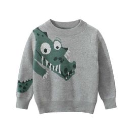 Dinosaur Print Children's Clothing Spring New Children's Clothing Boy Knit Sweater Baby Clothes Toddler Cardigan Toddler Boy Y1024