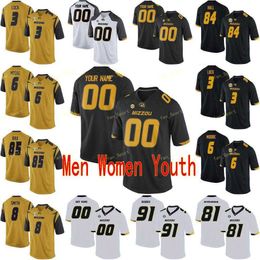 Custom Missouri Tigers College Football Jersey 21 Ish Witter 23 Johnny Roland 23 Roger Wehrli 24 Terez Hall Men Women Youth Stitched