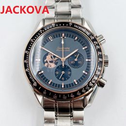 luxury mens full funcitonal watches 43mm military fashion famous designer watch super quality 904L Steel quartz Wristwatch gifts orologio di lusso Montre de luxe