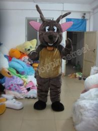 Halloween brown fur deer Mascot Costume High quality Cartoon Anime theme character Adults Size Christmas Carnival Birthday Party Outdoor Outfit