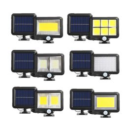 Solar Lamps Split Type Lights Outdoor Lighting Lamp Led Motion Sensor Powerful Garden Street Light Waterproof Outside Wall