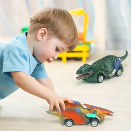 Dinosaur Toy Pull Back Cars for Boys and Toddlers Animal Model Car with T-Rex Games