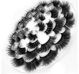 Makeup eyelashes in bulk lash lashes fluffy 13 pairs a set 3D mink lashes Dramatic Thick Cruelty Free silver laser packing